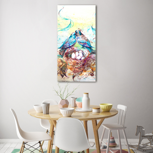 Modernes Acrylbild vertikal Familie