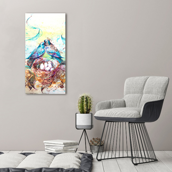 Modernes Acrylbild vertikal Familie