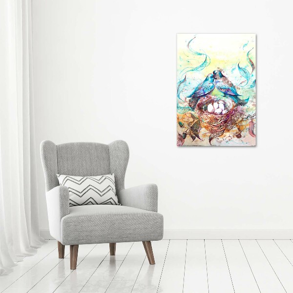 Modernes Acrylbild vertikal Familie