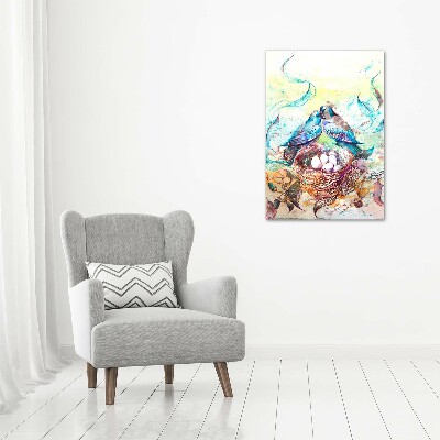 Modernes Acrylbild vertikal Familie