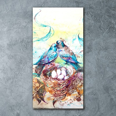 Modernes Acrylbild vertikal Familie