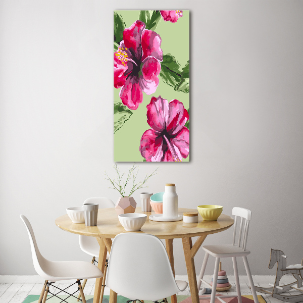 Plexiglasbilder vertikal Hawaiianische Blumen