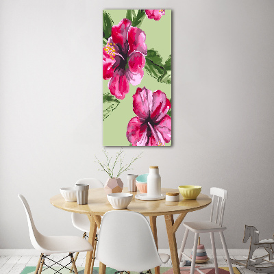 Plexiglasbilder vertikal Hawaiianische Blumen