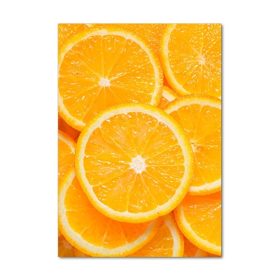 Plexiglasbilder vertikal Orangenscheiben