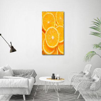 Plexiglasbilder vertikal Orangenscheiben