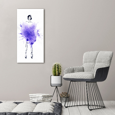 Bild auf Acrylglas vertikal Modeillustration