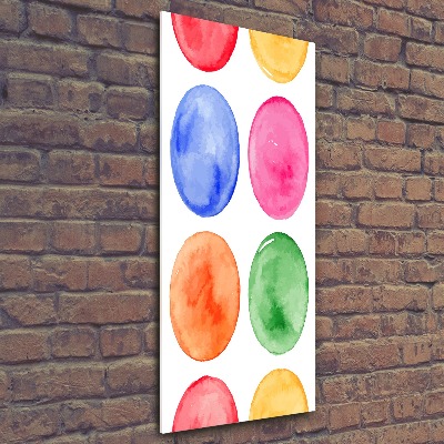 Acrylbild vertikal Farbige Kreise