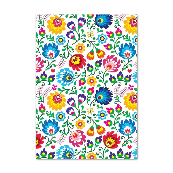 Acrylbild vertikal Ethnisches Muster