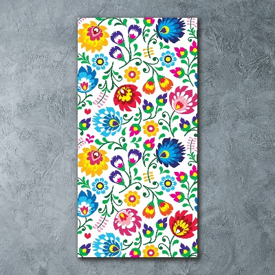 Acrylbild vertikal Ethnisches Muster