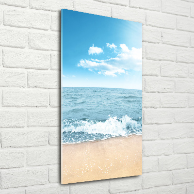 Bild auf Acrylglas vertikal Strand und Meer