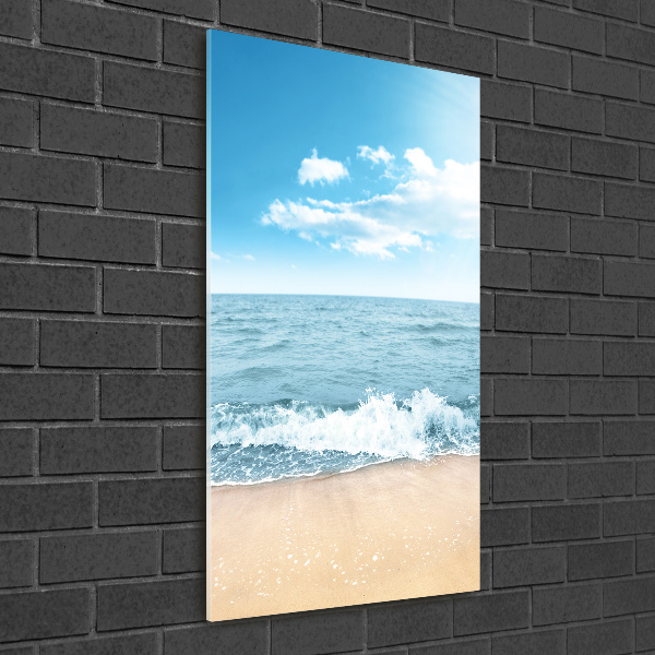 Bild auf Acrylglas vertikal Strand und Meer