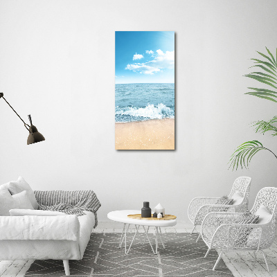 Bild auf Acrylglas vertikal Strand und Meer
