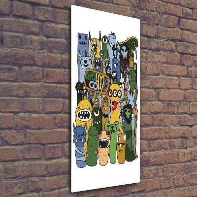 Bild auf Acrylglas vertikal Verrückte Monster