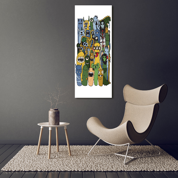 Bild auf Acrylglas vertikal Verrückte Monster