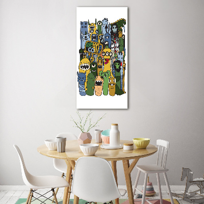 Bild auf Acrylglas vertikal Verrückte Monster