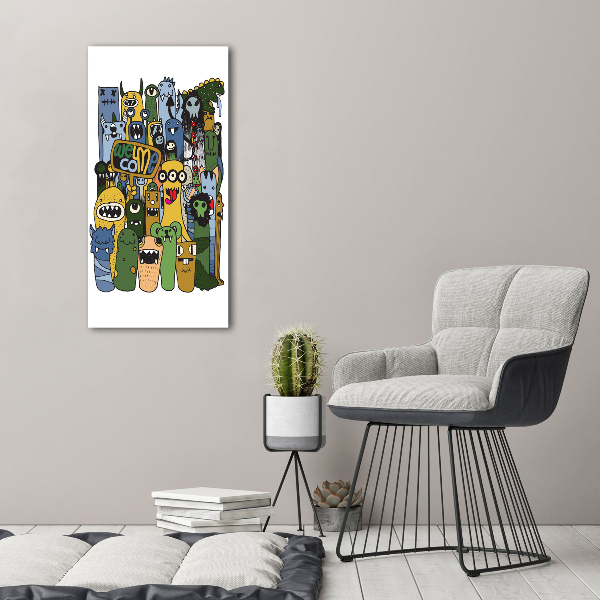 Bild auf Acrylglas vertikal Verrückte Monster