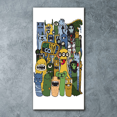 Bild auf Acrylglas vertikal Verrückte Monster