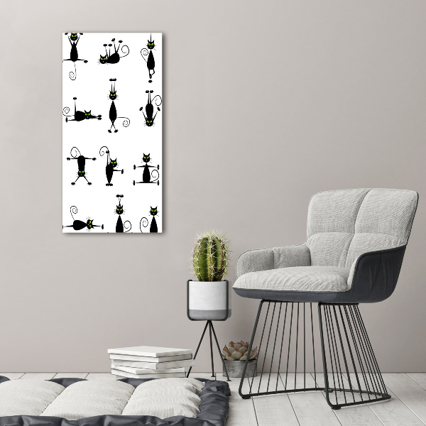 Plexiglasbilder vertikal Katzen