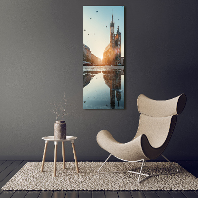 Modernes Acrylbild vertikal Krakau, Polen