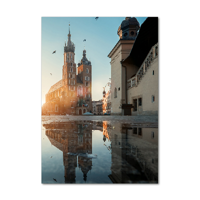 Modernes Acrylbild vertikal Krakau, Polen