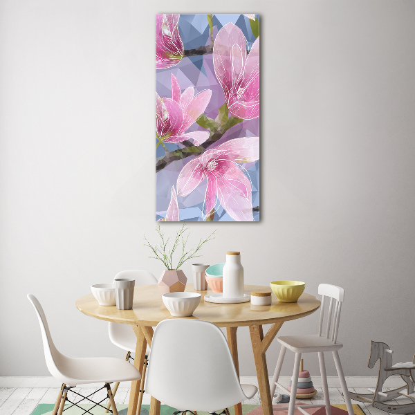 Bild auf Acrylglas vertikal Magnolie