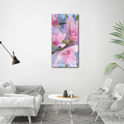 Bild auf Acrylglas vertikal Magnolie