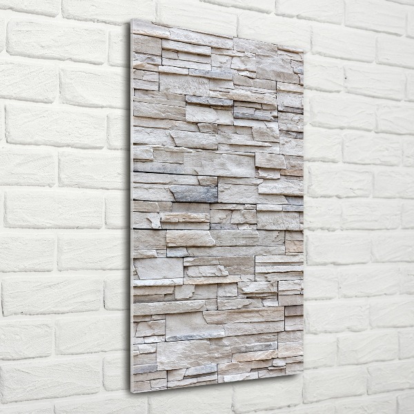 Bild auf Acrylglas vertikal Steinmauer