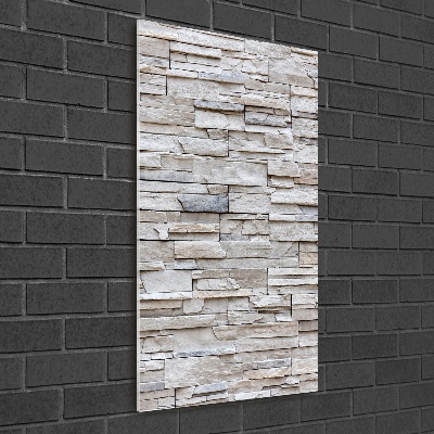 Bild auf Acrylglas vertikal Steinmauer
