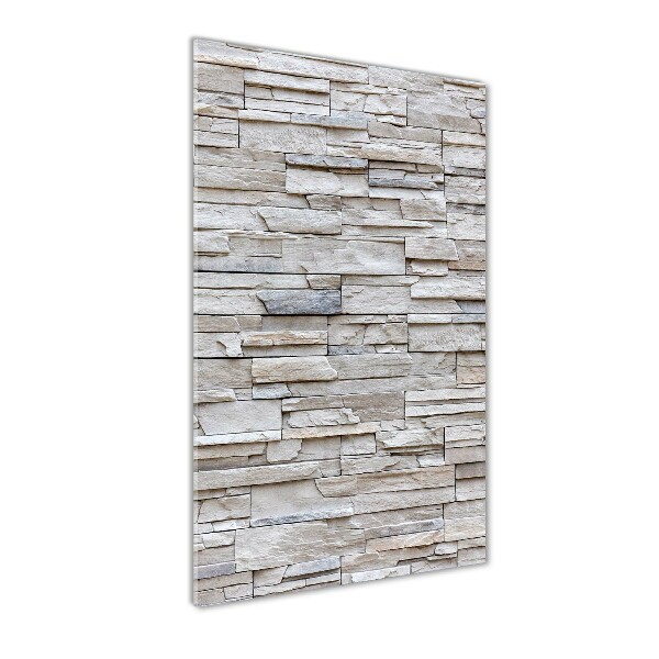 Bild auf Acrylglas vertikal Steinmauer