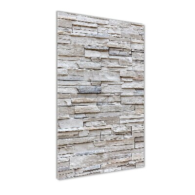 Bild auf Acrylglas vertikal Steinmauer