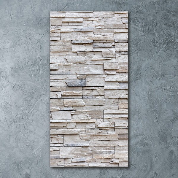 Bild auf Acrylglas vertikal Steinmauer