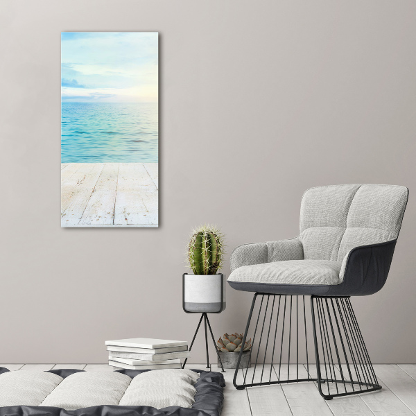 Bild auf Acrylglas vertikal Tropischer Strand