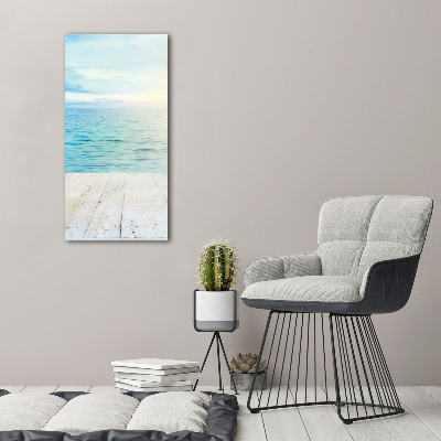 Bild auf Acrylglas vertikal Tropischer Strand