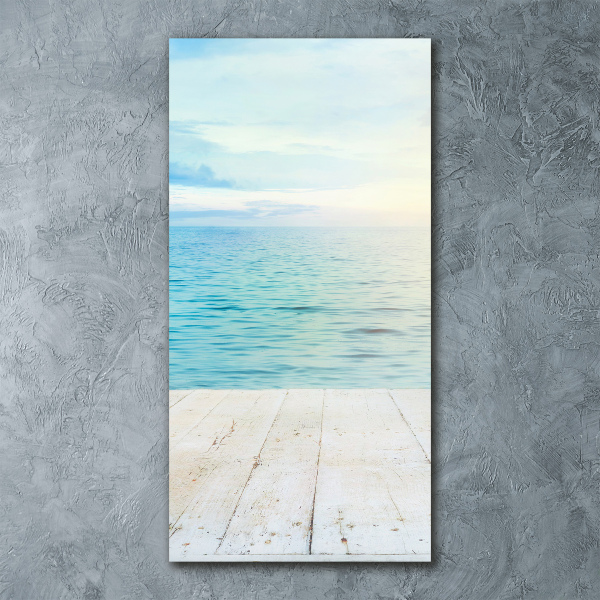 Bild auf Acrylglas vertikal Tropischer Strand