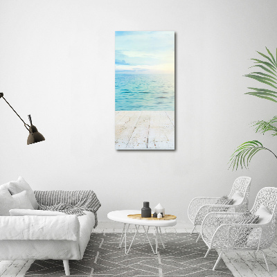 Bild auf Acrylglas vertikal Tropischer Strand