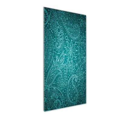 Modernes Acrylbild vertikal Ornamente