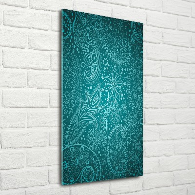 Modernes Acrylbild vertikal Ornamente