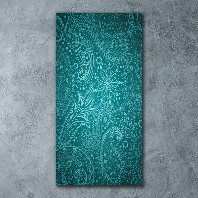 Modernes Acrylbild vertikal Ornamente