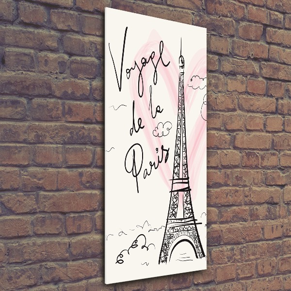 Bild auf Acrylglas vertikal Eiffelturm Paris