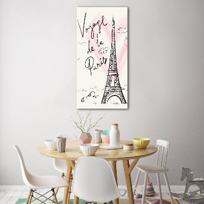 Bild auf Acrylglas vertikal Eiffelturm Paris
