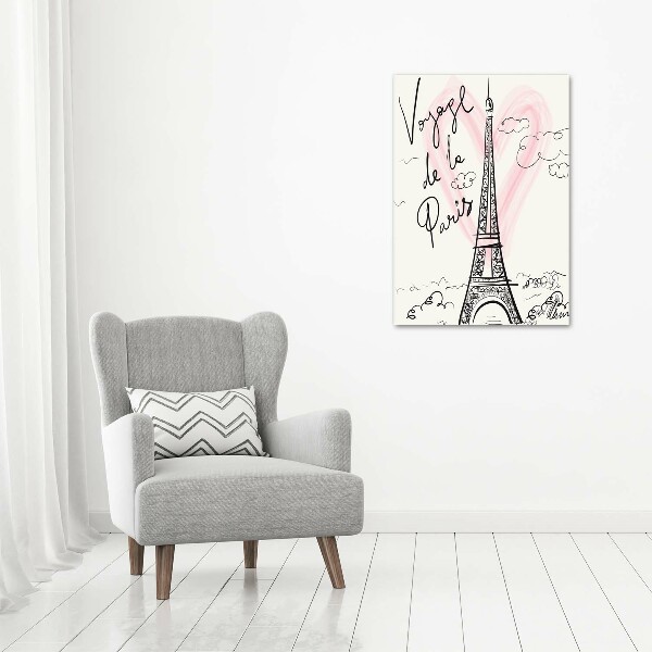 Bild auf Acrylglas vertikal Eiffelturm Paris