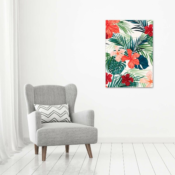 Bild auf Acrylglas vertikal Hawaiianische Blumen