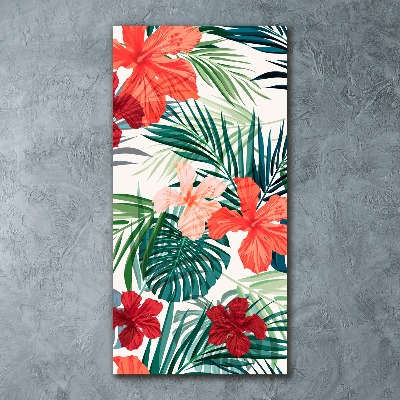Bild auf Acrylglas vertikal Hawaiianische Blumen