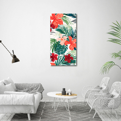 Bild auf Acrylglas vertikal Hawaiianische Blumen