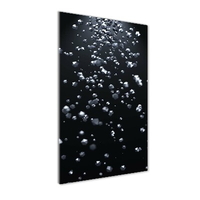 Acrylbild vertikal 3D-Abstraktion