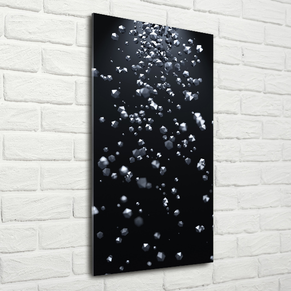 Acrylbild vertikal 3D-Abstraktion