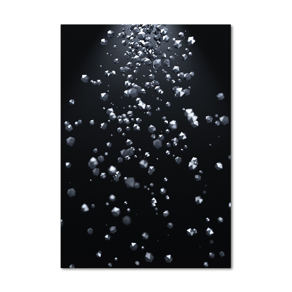 Acrylbild vertikal 3D-Abstraktion