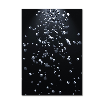 Acrylbild vertikal 3D-Abstraktion