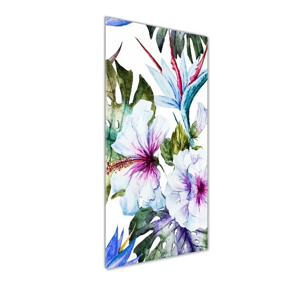 Plexiglasbilder vertikal Hawaiianische Blumen