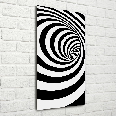 Bild auf Acrylglas vertikal Gestreifte Spirale